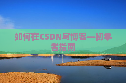 如何在CSDN写博客—初学者指南